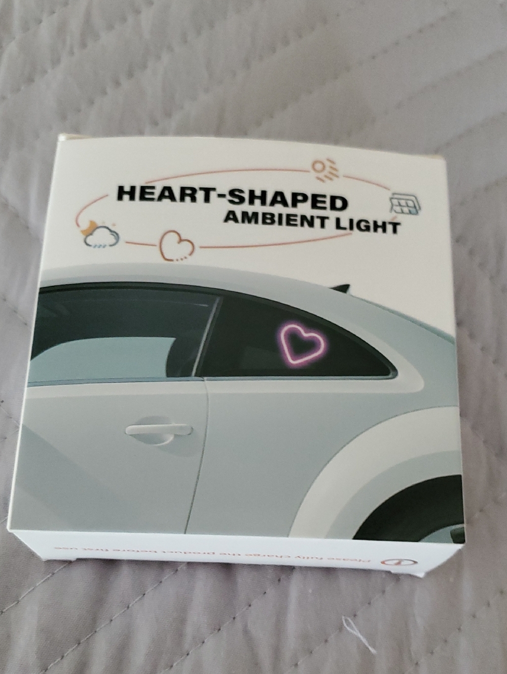 Heart-Shaped Ambient Light - Pink Glow